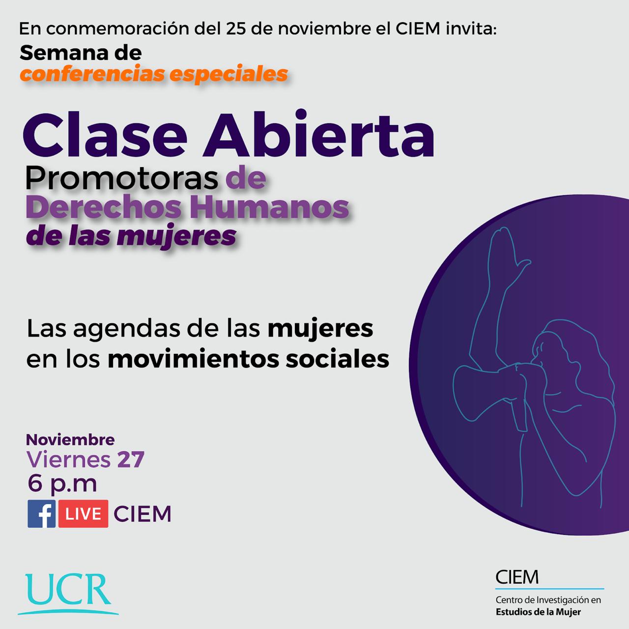 Clase abierta: promotoras de derechos humanos de las mujeres