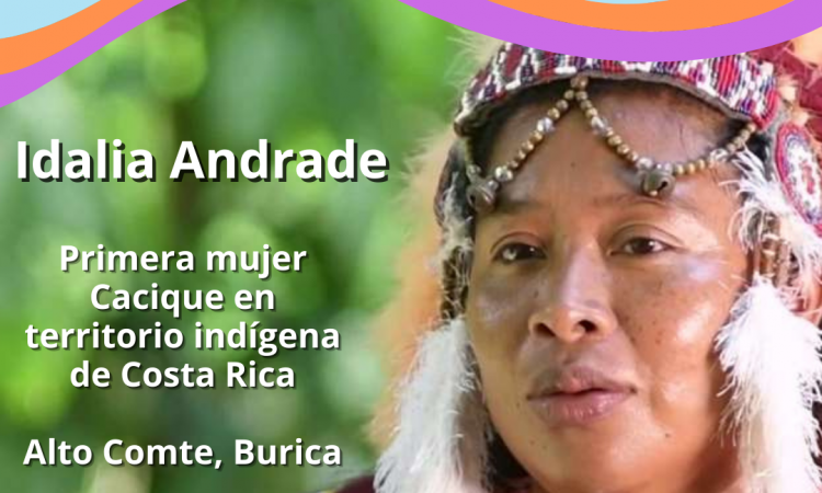 Idalia Andrade, la primer mujer Cacique Burica